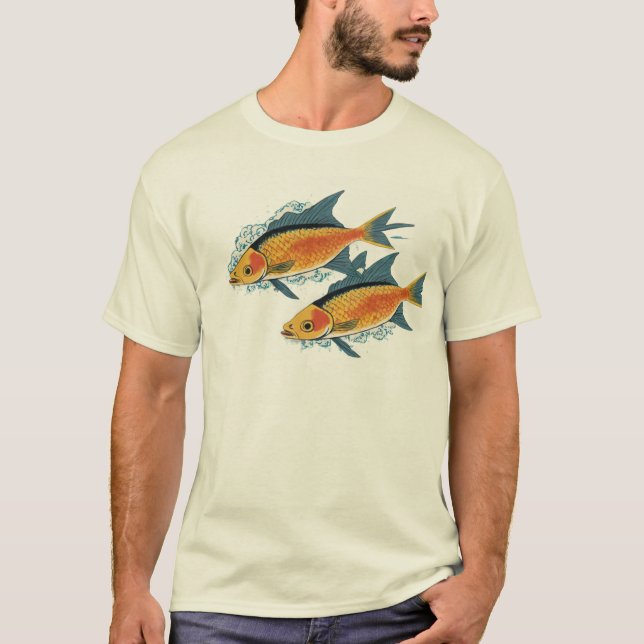 Camiseta Design de camiseta-homem com camiseta-aquário (Frente)