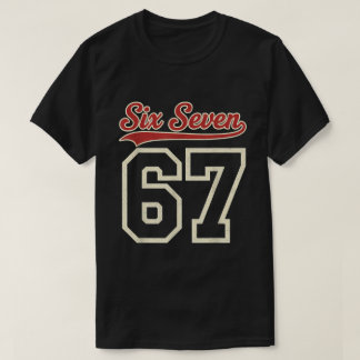 Camiseta Design de camisola vintage Six Seven 67