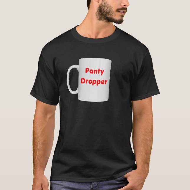 Camiseta Design de Caneca Inapropriado para Derrubar Calcin (Frente)