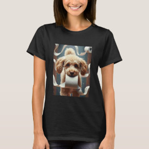Camiseta Design de caos de papel higiênico meme de cachorro