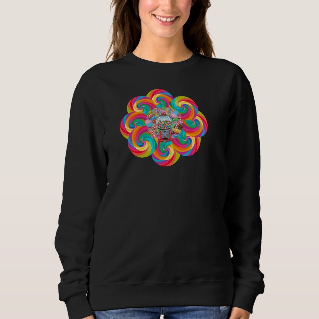 Camiseta Design de Capuz de Doces para Mulheres (Frente)