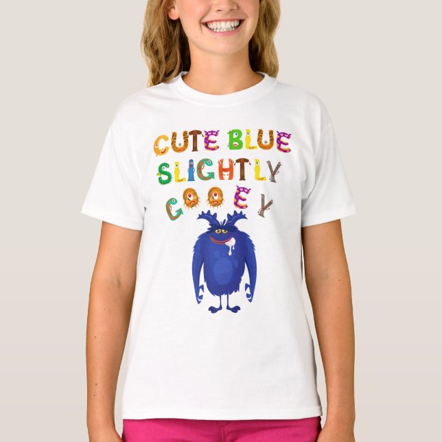 Camiseta Design de Caractere Azul Cinto (Frente)