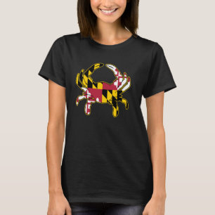 Camiseta Design de Caranguejo de Sinalizador Maryland com C