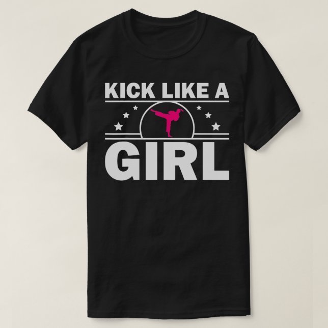 Camiseta Design De Caratê Para Meninas Mulheres Crianças Ar (Frente do Design)