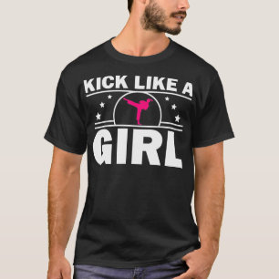 Camiseta Design De Caratê Para Meninas Mulheres Crianças Ar