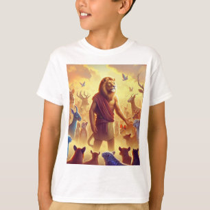 Camiseta 🦁 Design de Caráter de Arte Digital - Rei Leão.