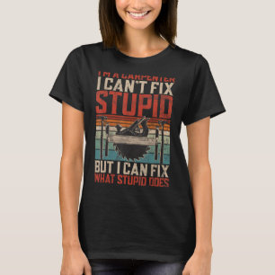 Camiseta Design de carpinteiro retroativo para lumberjack