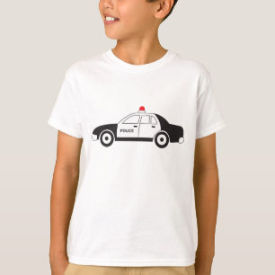 Camiseta Design de Carro da Polícia de Brinquedos