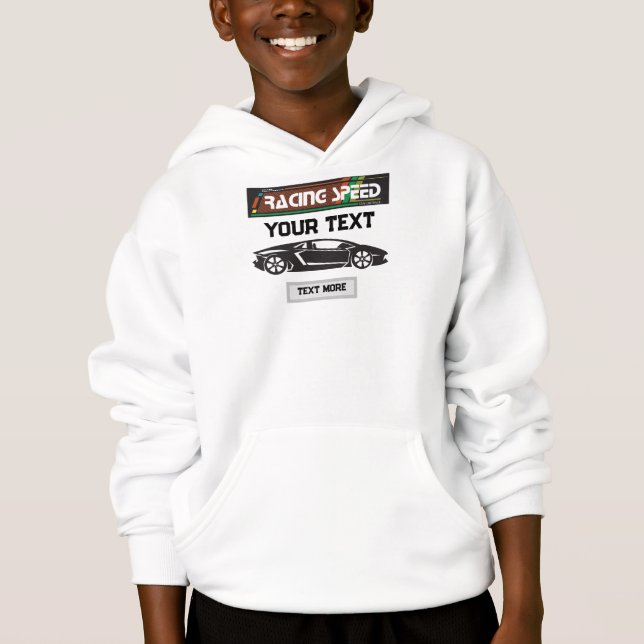 Camiseta Design de Carro de Velocidade de Corrida – Desempe (Frente)