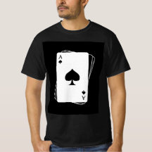 camiseta design de cartas masculinas