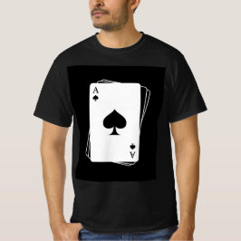 camiseta design de cartas masculinas