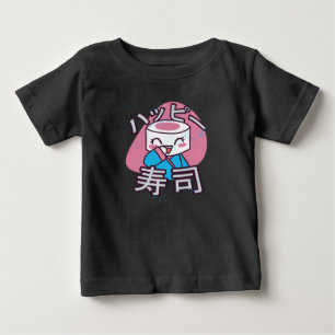 Camiseta Design de Cartões Engraçado Sushi