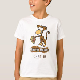 Camiseta Design de Cartografia de Macaco Cheeky Divertido