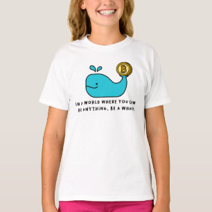 Camiseta Design de Cartoon Crypto Investor Bítalo Whale Fun
