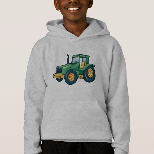 Camiseta Design de Cartoon de Trator Divertido (Frente)