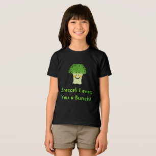 Camiseta Design de Cartoons de Broccoli Bonito