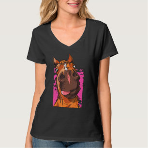 Camiseta Design De Cavalo Para Estáveis E Todos Os Cavaleir