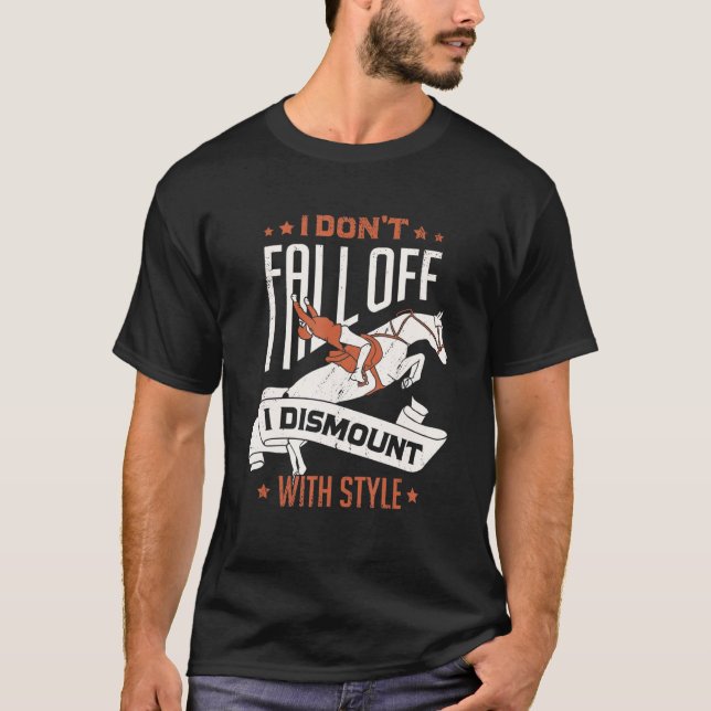 Camiseta Design De Cavalo Para Um Equestre (Frente)