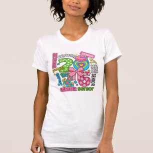Camiseta Design de Celebração de Seniores Colorido