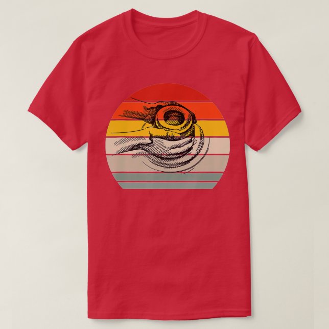 Camiseta Design de Cerâmica - Trô Matou-o para a Poteria (Frente do Design)