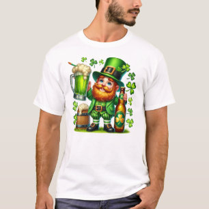 Camiseta Design de Cerveja Duende do Dia de São Patrício-65