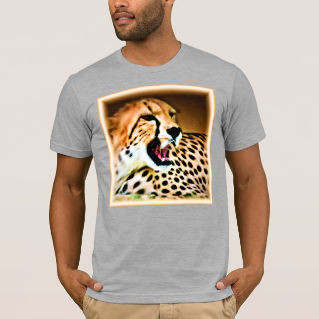 Camiseta "Design de Cheetah feroz e nojento". Comprar Agora (Frente)
