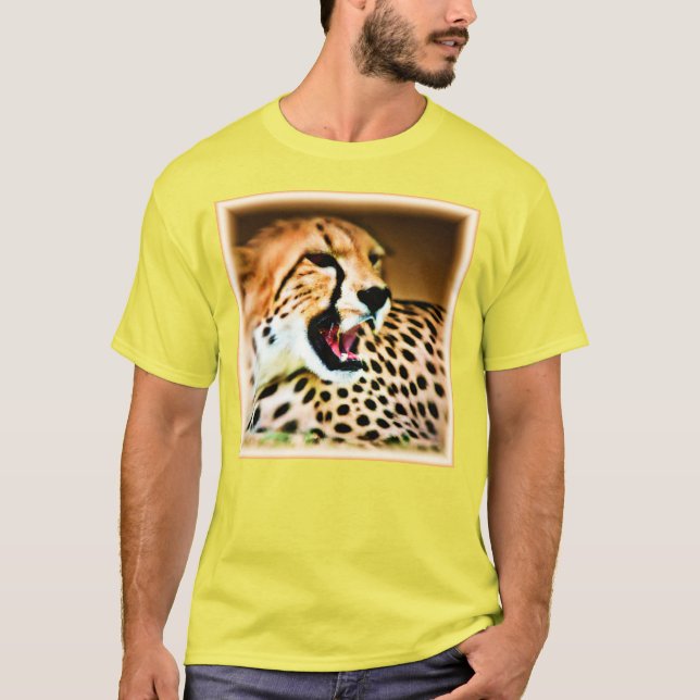 Camiseta "Design de Cheetah feroz e nojento". Comprar Agora (Frente)
