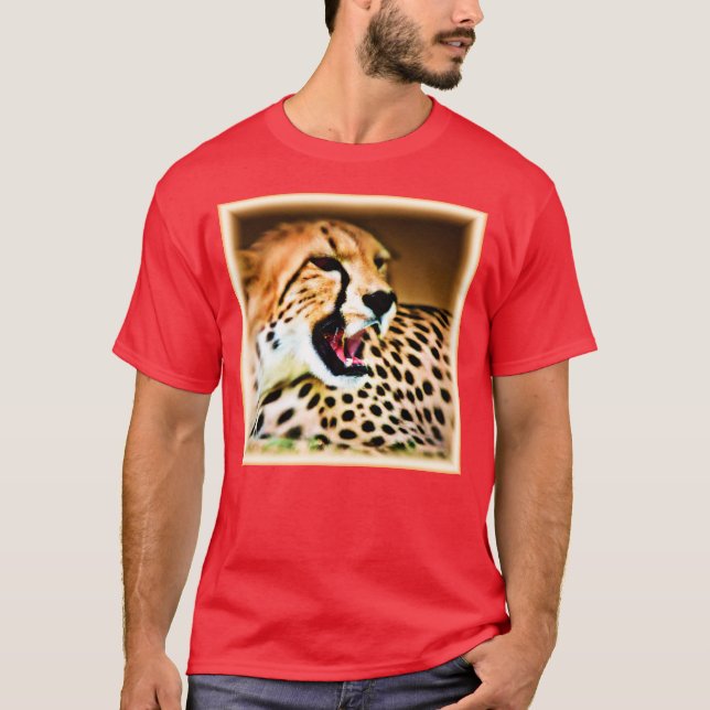 Camiseta "Design de Cheetah feroz e nojento". Comprar Agora (Frente)