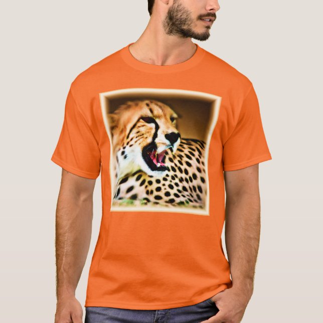 Camiseta "Design de Cheetah feroz e nojento". Comprar Agora (Frente)