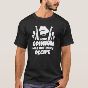 Camiseta Design de Chef para Homens Mulheres Amantes de Cul