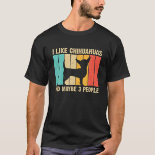 Camiseta Design De Chihuahua Bonita Para Mulheres Homens Pe