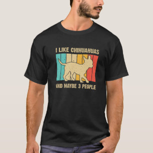 Camiseta Design De Chihuahua Bonita Para Mulheres Homens Pe