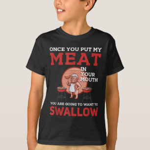 Camiseta Design de Churrasco engraçado! Para Ventiladores D