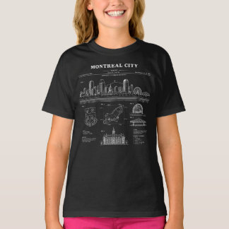 Camiseta design de cidade de Montreal Canadá