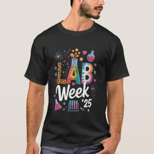 Camiseta Design de Ciência Médica Colorida na Semana Labora