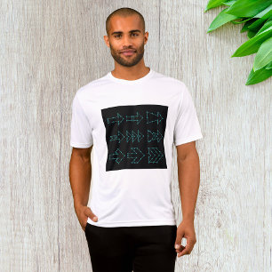 Camiseta Design de Circuito de Seta de Tecnologia Futurista