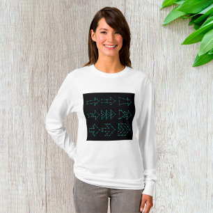 Camiseta Design de Circuito de Seta de Tecnologia Futurista