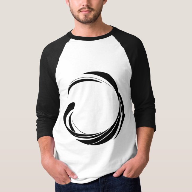 Camiseta Design de Círculo de Redemoinho Abstrato – obra de (Frente)