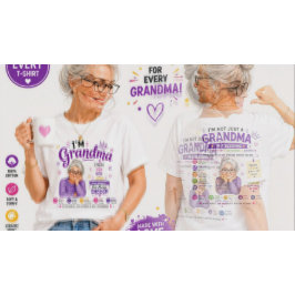 Camiseta Design de Citação da Vovó - Ilustração Vintage da 