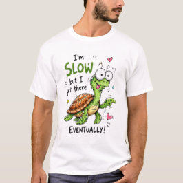 Camiseta Design de Citação de Cartoon Motivacional de Tarta