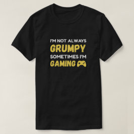 Camiseta Design de Citação de Jogador Mal-Humorado e Divert