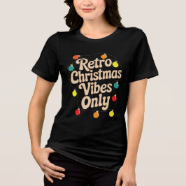 Camiseta Design de Citação de Natal Antigo – Férias Retrô