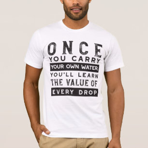 Camiseta Design de Citação de Sabedoria - Valor de Cada Lar