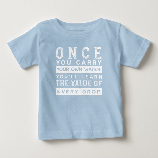 Camiseta Design de Citação de Sabedoria - Valor de Cada Lar (Frente)