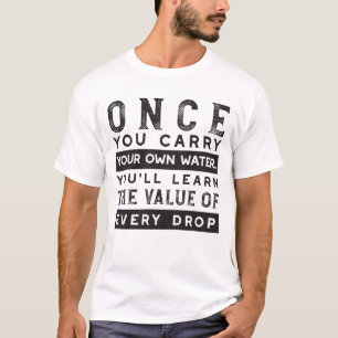 Camiseta Design de Citação de Sabedoria - Valor de Cada Lar