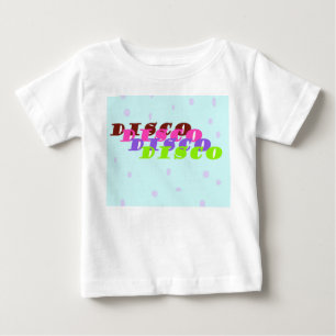 Camiseta Design de Citação Disco com Cores Pastel Modernas