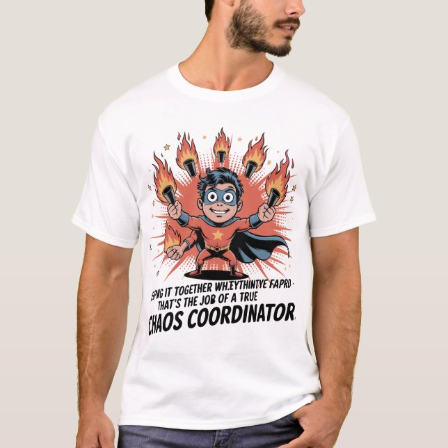 Camiseta Design de Citação Divertida de Trabalho e Vida (Frente)