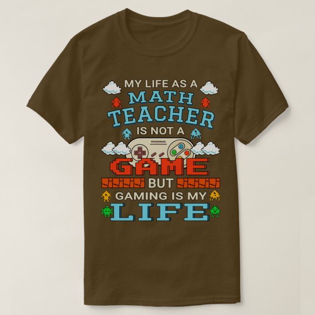 Camiseta Design de citação do professor de matemática para  (Frente do Design)