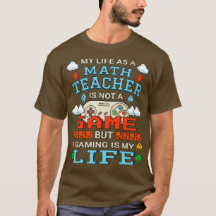Camiseta Design de citação do professor de matemática para