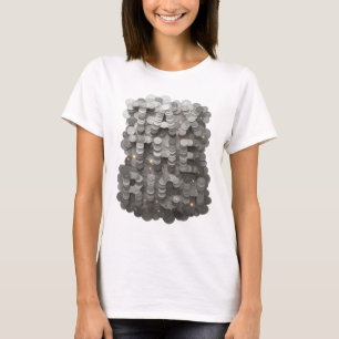 Camiseta Design de Citação TAX THE RICH em Cinza Nítido